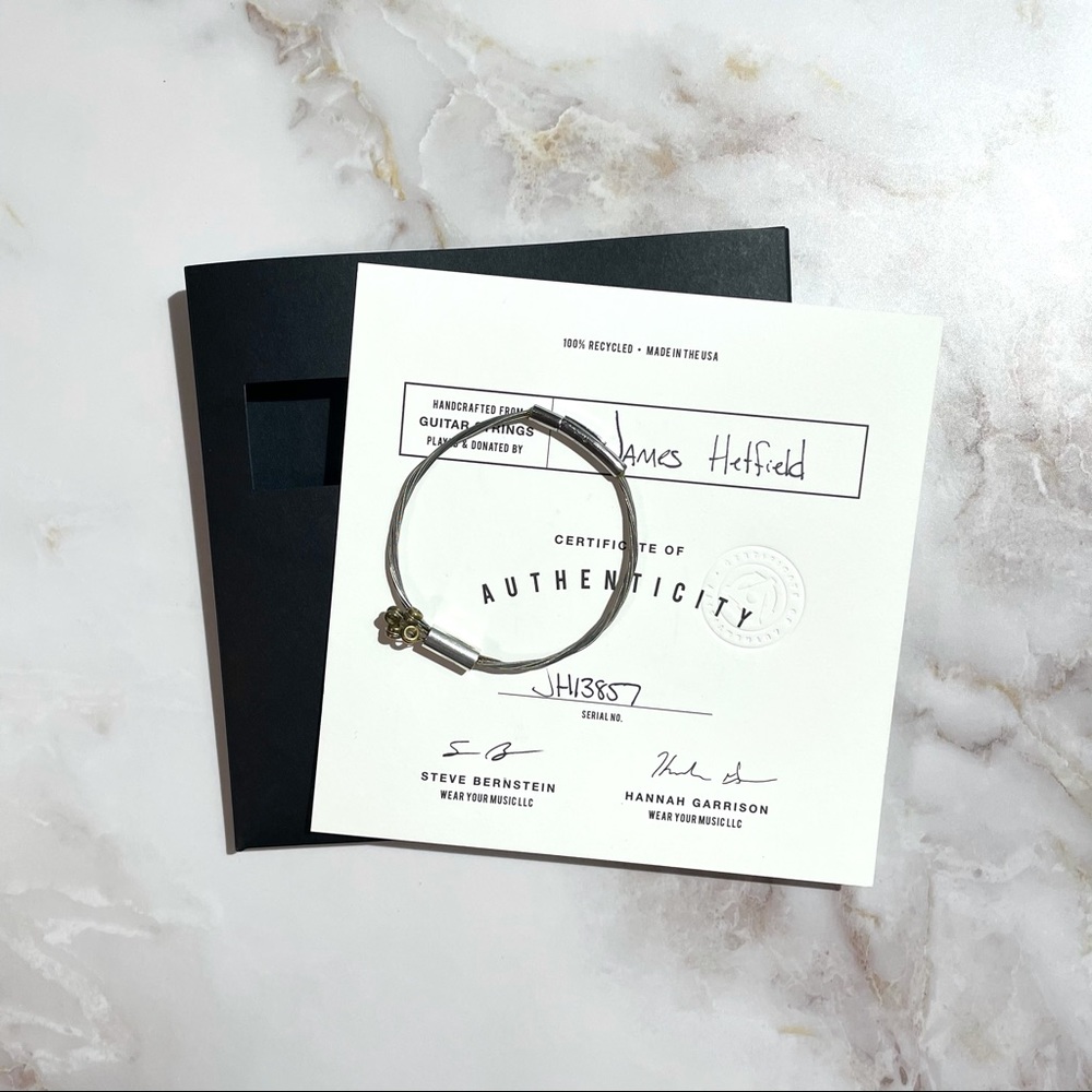 James Hetfield Metallica Guitar String Bracelet
